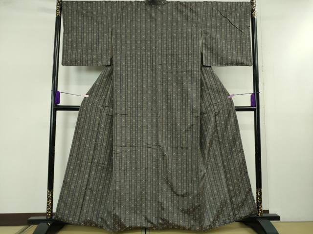 平和屋本店●極上 本場琉球 読谷山花織 紬地 蝉色地 逸品 DZAB5466kh6
