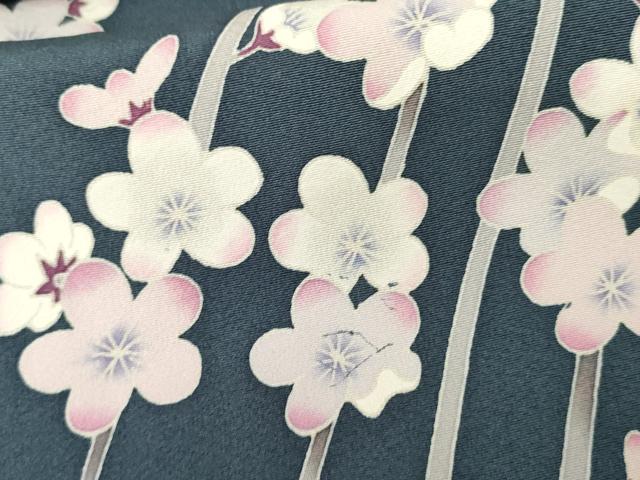 平和屋着物●本加賀友禅作家 小田美知代 訪問着 枝梅 正絹 逸品 AABG2685cs