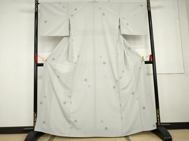 平和屋着物●洗える最高級着物 <英>はなぶさ謹製 小紋 亀甲吉祥文 AABG2749cs