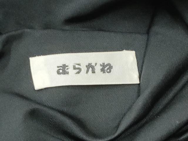 平和屋着物●九寸名古屋帯 横段花唐草文 黒地 金糸 正絹 逸品 CABD5728hy