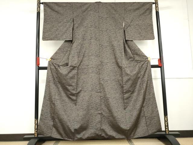 平和屋着物●お召 霞文 正絹 逸品 AABG2778cs