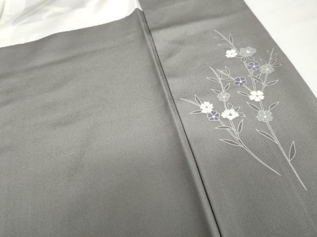 平和屋着物●京友禅作家 外池雅峰 訪問着 駒刺繍 立波吉祥花文 正絹 逸品 AABG2782cs