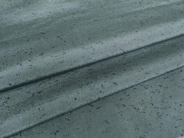 平和屋着物●男性 髭紬 アンサンブル 長羽織 藍墨茶色 正絹 逸品 DABC3066az