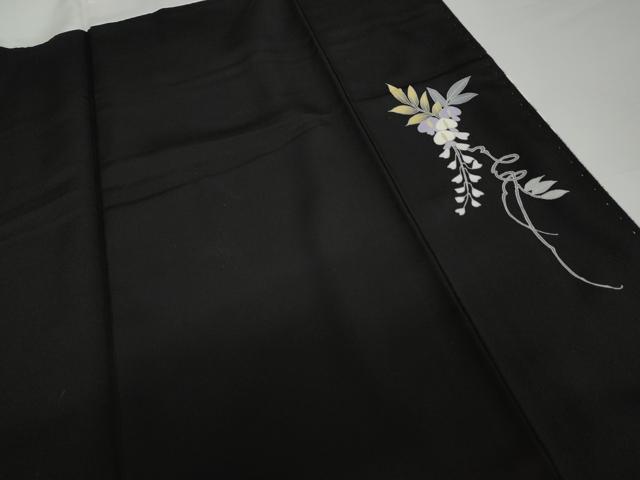 平和屋着物●京友禅作家 北橋源二 訪問着 藤花房 金彩 正絹 逸品 未使用 AABG5288cs