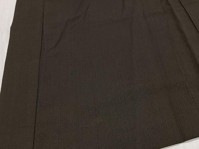 平和屋着物∞男性 長羽織 赤墨色 正絹 逸品 CABD4578ua