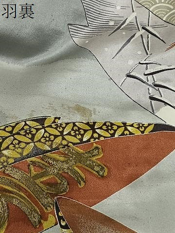 平和屋着物∞男性 羽織 紬地 褐返色 正絹 逸品 CABD4570ua