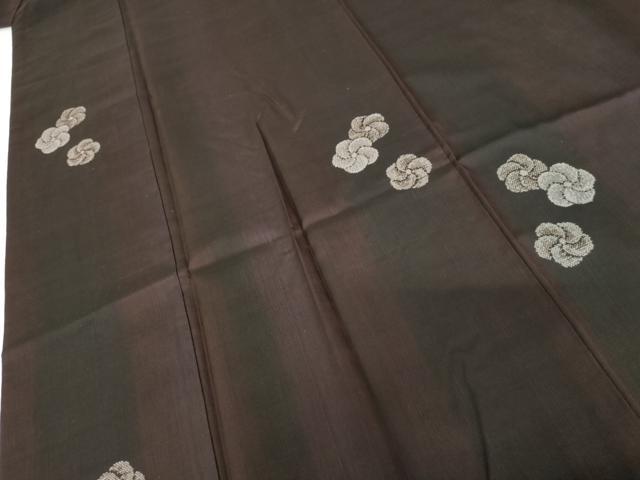 平和屋着物●本場大島紬 カタス9マルキ 地空き ねじ梅 正絹 逸品 AABG5420cs