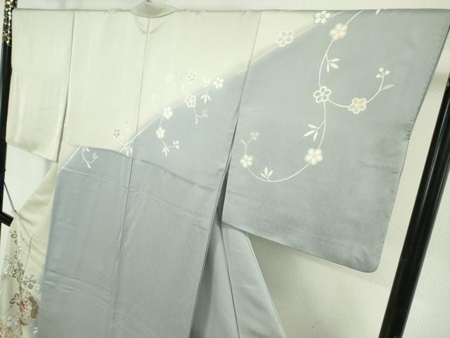平和屋本店●極上 訪問着 駒刺繍 葡萄蔦の葉 正倉院花文 暈し染め 金彩 逸品 DZAB5854kh6