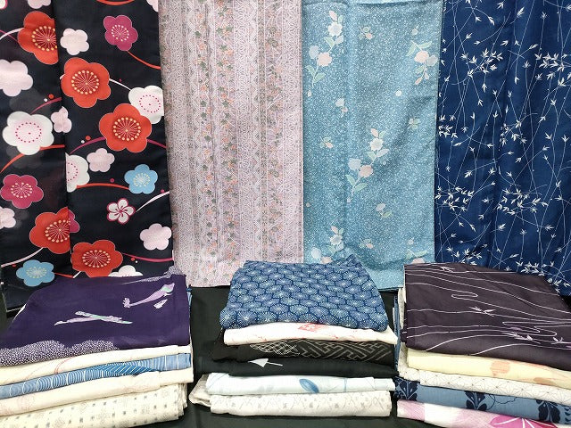 平和屋本店■夏物 小紋 絽 紗 洗える着物 まとめて20点 花柄 楽器 着用可能多数 se3982