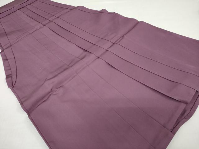 平和屋着物●男性 馬乗り袴 京紫色 正絹 逸品 DABC2402ud