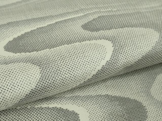 平和屋本店▽極上 本場大島紬 白大島紬 桑原織物 二代目 桑原啓之介 単衣 9マルキ 白絣 流転 証紙付き 逸品 未使用 DZAA7354kh6