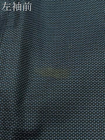 平和屋着物∞男性 長羽織 キングサイズ 本場大島紬 100亀甲 総詰め 正絹 逸品 CABD4634ua