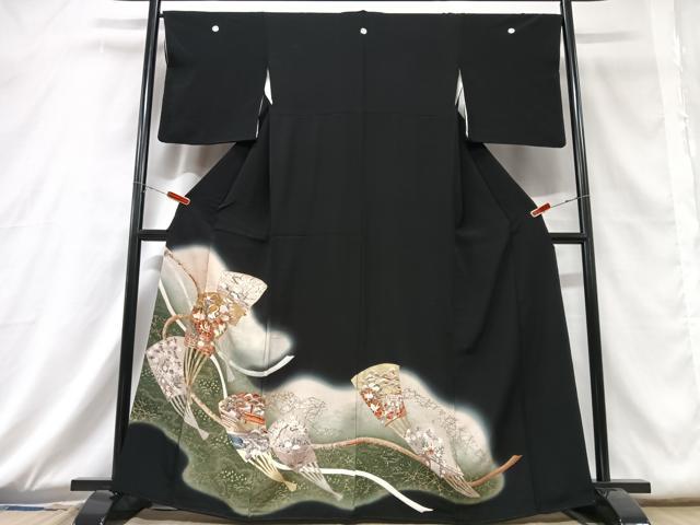 平和屋着物■豪華黒留袖 奥義文 暈し染め 金彩 正絹 逸品 CABD6869xe