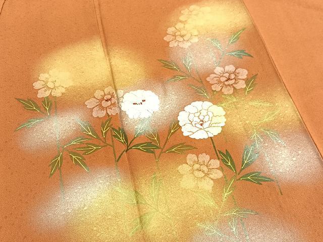 平和屋着物■訪問着 枝花文 蛍暈し 金銀彩 正絹 逸品 BAAW4967hv