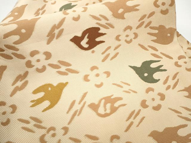 平和屋着物●西陣 長谷川織物 九寸名古屋帯 天井飛鳥文 正絹 逸品 未使用 CABE0105hy