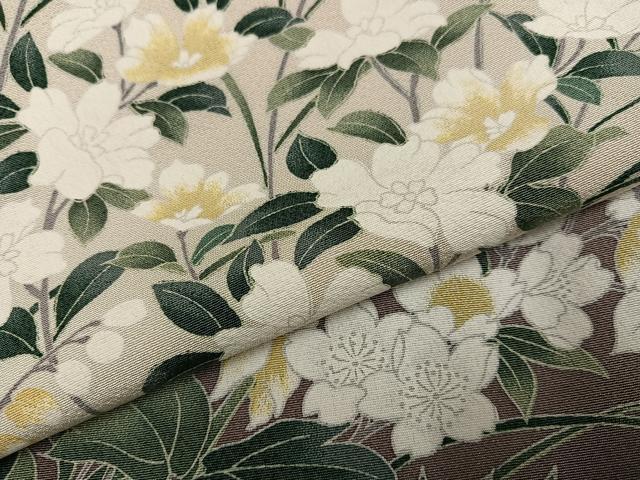 平和屋着物●訪問着 草花文 暈し染め 正絹 逸品 AABG7304ph