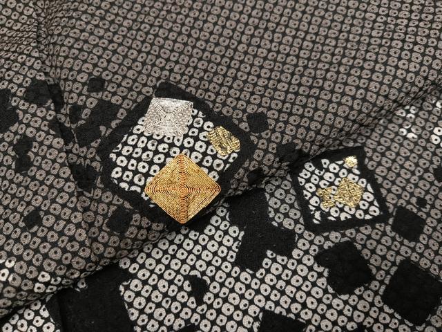 平和屋着物●訪問着 駒刺繍 箔散らし 暈し染め 金銀彩 正絹 逸品 AABG7323ph