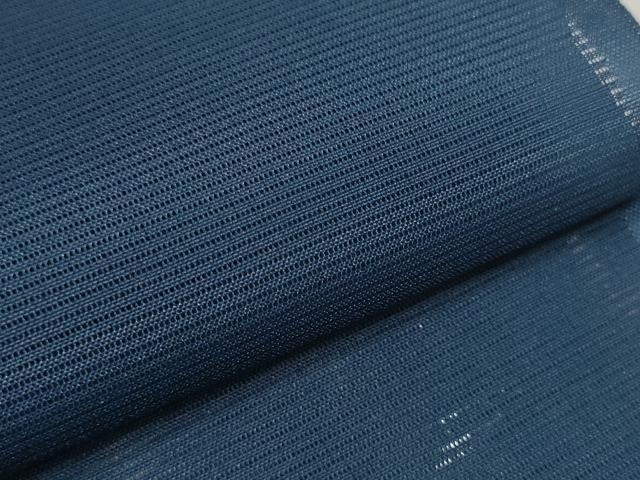 平和屋着物*夏物 色無地 反物 着尺 駒絽 紺色 洗える着物 未使用 DABC1755zzz