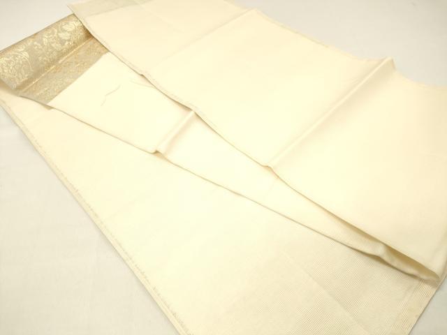 平和屋着物*夏物 つけ帯 草花文 金糸 正絹 逸品 DABC8570cm