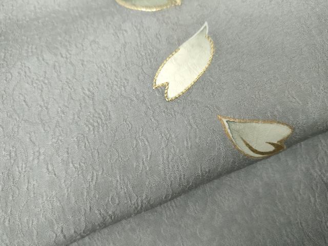 平和屋着物●訪問着 駒刺繍 舞桜文 暈し染め 金彩 正絹 逸品 AABG7835cs