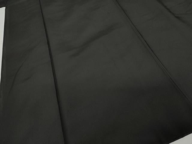 平和屋着物●男性 黒紋付・羽織セット 正絹 逸品 AABG7912cs