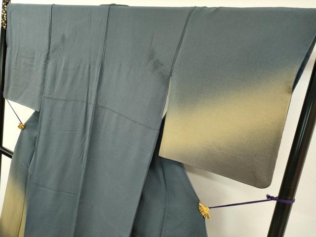 平和屋着物▼訪問着 霞文 暈し染 鬼しぼ縮緬 正絹 逸品 DABC6743fe