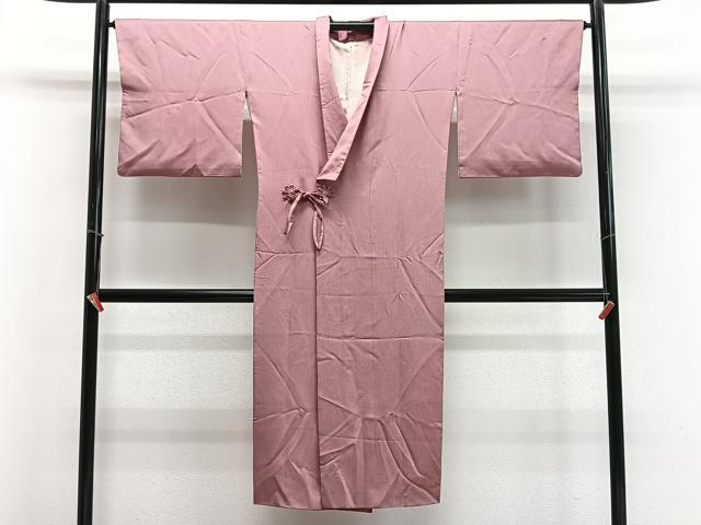 平和屋着物∞道中着 万筋 弁柄色×水柿色 ロング丈 正絹 逸品 CABD4700ua