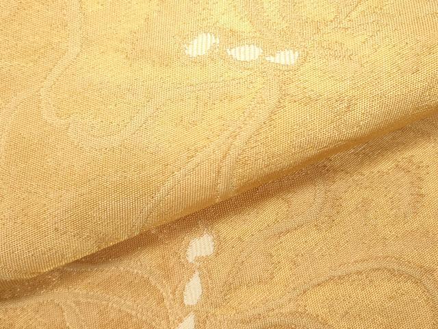 平和屋着物●三風魯・堀江三郎 六通柄 本袋帯 舞花 金糸 正絹 逸品 DABD0471op