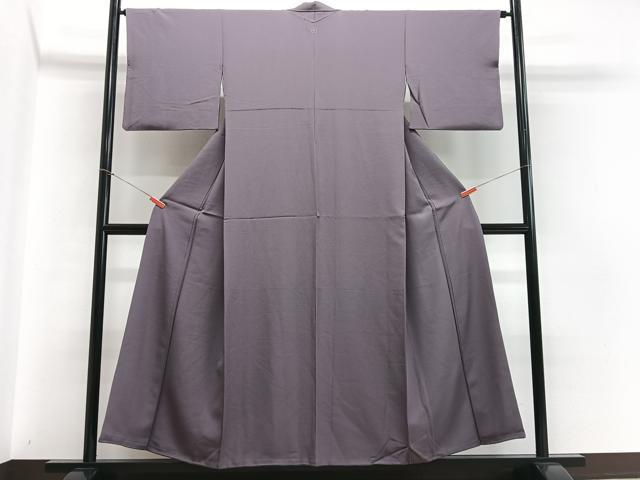 平和屋着物■上質な色無地 二藍色 正絹 逸品 CABD7019xe