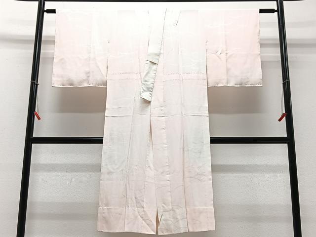 平和屋着物■長襦袢 無双仕立て 雪芝地紋 正絹 逸品 CABD7065xe