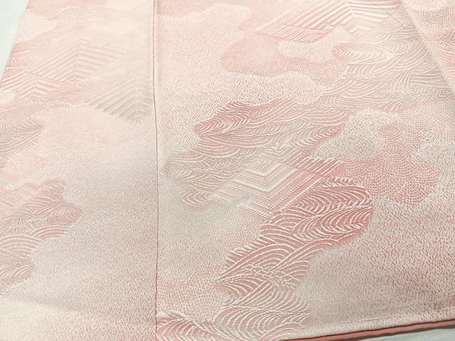 平和屋着物■上質な小紋 霞文 暈し染め 正絹 逸品 CABD7043xe