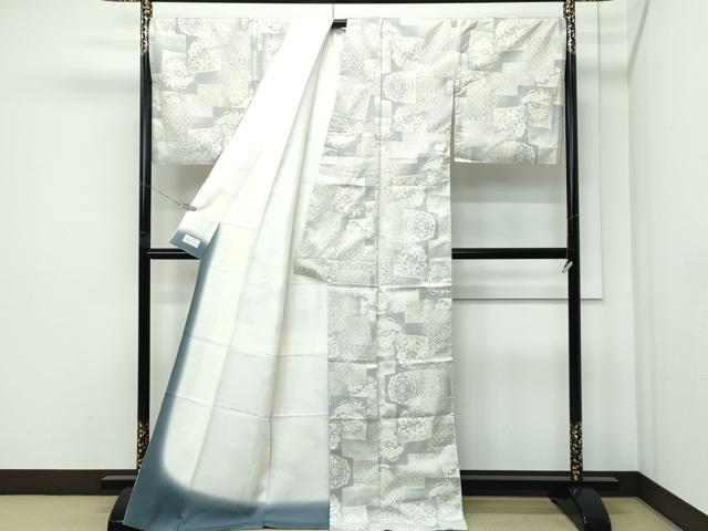 平和屋本店●極上 本場大島紬 白大島紬 桑原織物 二代目 桑原啓之介 9マルキ 古都の美 やまと金ラベル 証紙付き 逸品 CZAA5432s6