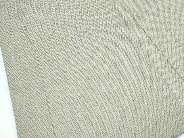 平和屋本店∞極上 男性 京都・西陣 織元ブランド 秦流舎 長羽織 キングサイズ お召地 幾何学文様 逸品 CZAA5446s6