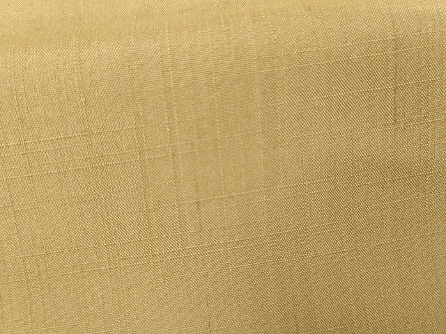 平和屋着物●結城紬 色無地 丁子色 証紙付き ロング丈 正絹 逸品 未使用 AABG7948cs