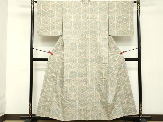 平和屋着物■上質な紬 亀甲文 正絹 逸品 DABD2675cd