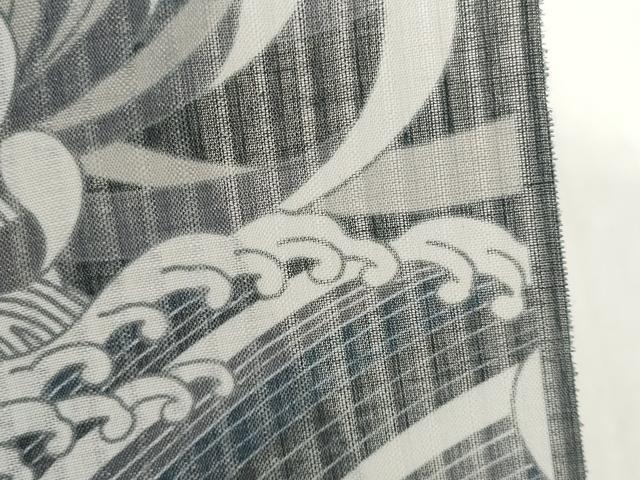 平和屋着物*極上 撫松庵 夏物 長襦袢 反物 着尺 爽竹 乱菊 孔雀立波文 逸品 未使用 DZAA11769kh6