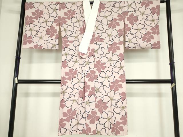 平和屋着物●長襦袢 無双仕立て 花尽くし 正絹 逸品 DABC3522az
