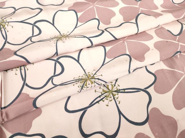 平和屋着物●長襦袢 無双仕立て 花尽くし 正絹 逸品 DABC3522az