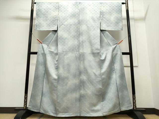 平和屋着物■上質な小紋 霞文 青海波花地紋 暈し染め 正絹 逸品 CABC7996ou