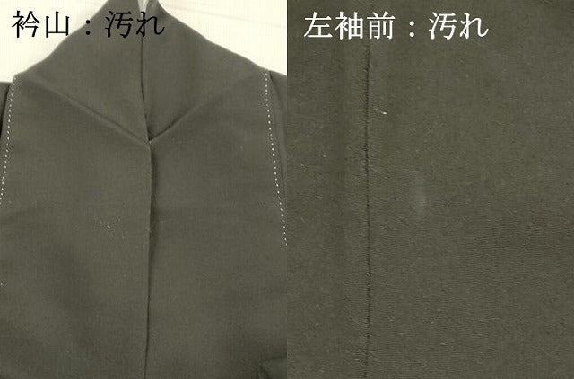平和屋着物■豪華黒留袖 孔雀草花文 金彩 正絹 逸品 DABC8787cm