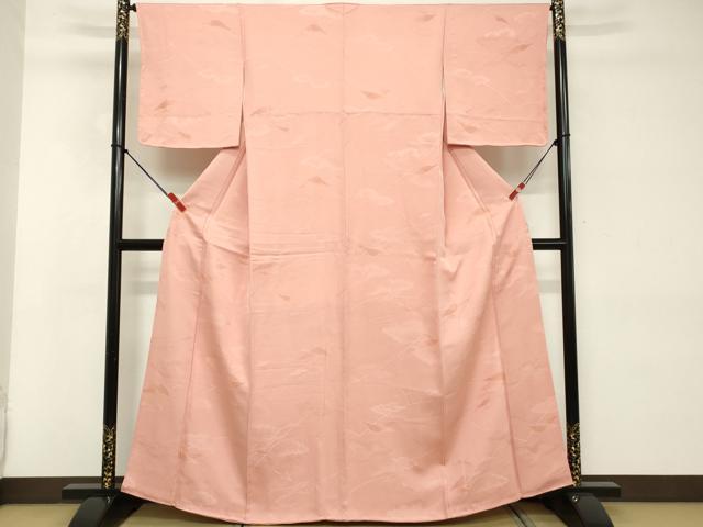 平和屋着物■上質な小紋 地紋起こし 切嵌文 正絹 逸品 DABD2757cd