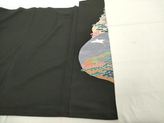 平和屋着物■豪華黒留袖 作家物 飛鳥文 正絹 逸品 DABD2738cd