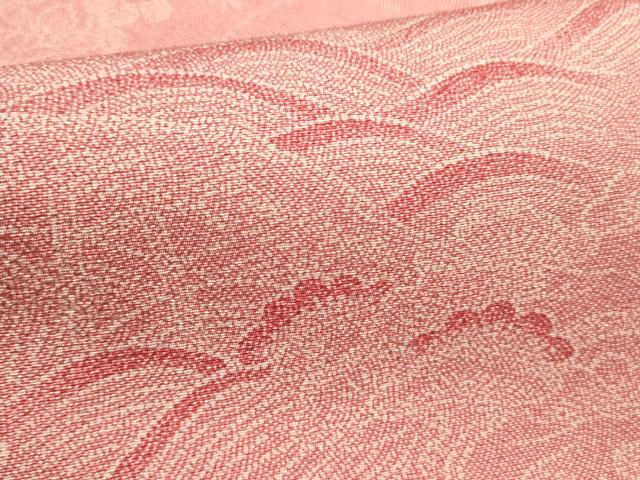 平和屋着物■伝統工芸師 服部光擴 訪問着 江戸小紋 花松文 正絹 逸品 DABD0798op