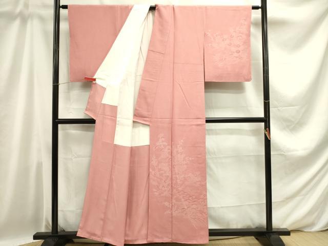 平和屋着物■伝統工芸師 服部光擴 訪問着 江戸小紋 花松文 正絹 逸品 DABD0798op