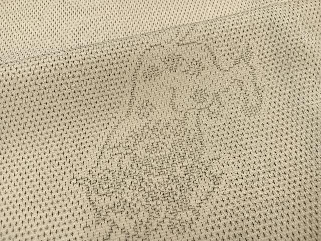 平和屋着物●白鷹お召 唐獅子 正絹 逸品 AABH0415ph