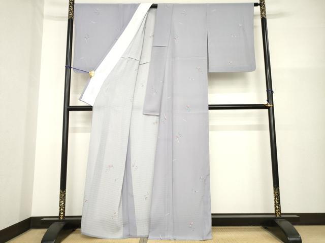 平和屋着物*夏物 小紋 絽 楽器文 洗える着物 AABH1922ck