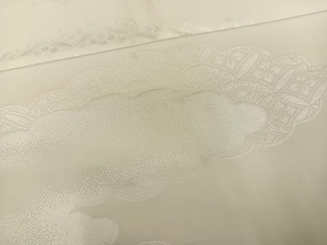 平和屋着物●長襦袢 無双仕立て 雲重ね地紋 正絹 逸品 AABH0461ph