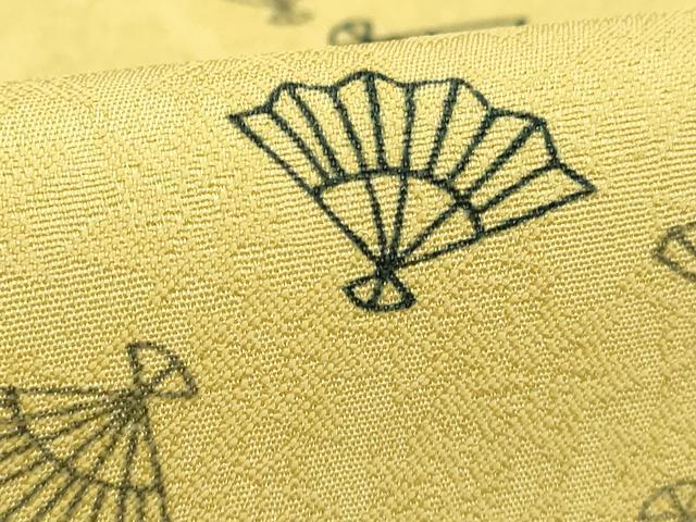 平和屋着物■上質な小紋 扇文 正絹 逸品 DABD2790cd