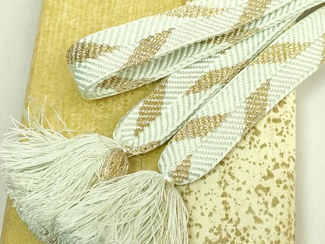 平和屋着物●極上 有職組紐道明 帯締め 笹浪組 金糸 宮内庁御用 国立博物館御用 東京芸術大学御用 逸品 DZAA11790kh6