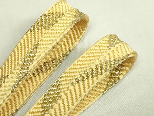 平和屋着物●極上 有職組紐道明 帯締め 笹浪組 金糸 宮内庁御用 国立博物館御用 東京芸術大学御用 逸品 DZAA11798kh6